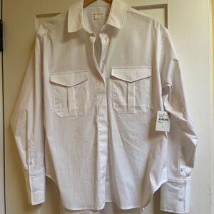 Good American Classic NEW White Blouse
